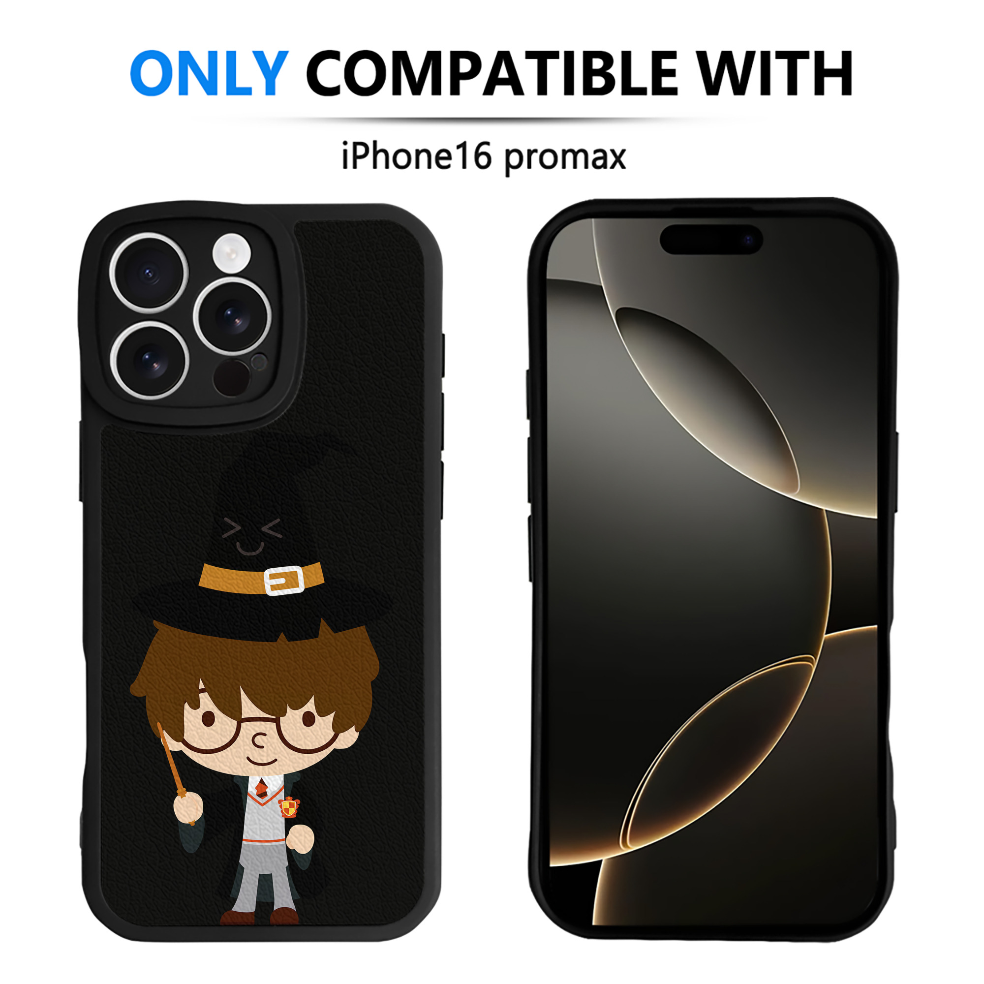 （画像用） Harry Potter ハリー・ポッターシリーズ 【iPhone 16シリーズ対応】シリコンスマホケース（レザー調） 材質：シリコン